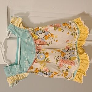 Matilda Jane Adventure Begins Upsy Daisy Shabby Top, Size 2T